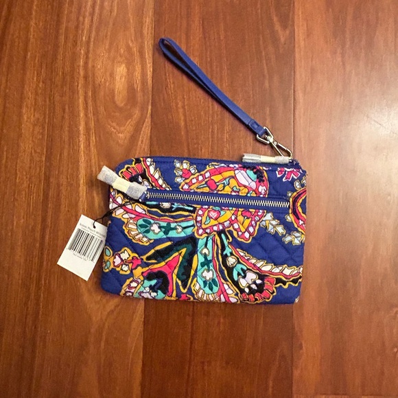 Vera Bradley Handbags - Vera Bradley Romantic Paisley Iconic Pouch Wristlet